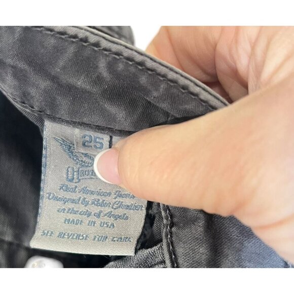 Robins Jean Womens Black Slim Fit Denim Jeans Size 25 - Picture 9 of 10